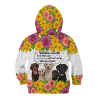 Labrador Retriever Personal Stalker Christmas Kid Hoodie Funny Xmas Holiday Patterns - Wonder Print Shop