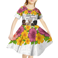 Labrador Retriever Personal Stalker Christmas Kid Short Sleeve Dress Funny Xmas Holiday Patterns - Wonder Print Shop