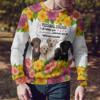 Labrador Retriever Personal Stalker Christmas Ugly Christmas Sweater Funny Xmas Holiday Patterns - Wonder Print Shop
