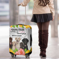Labrador Retriever Personal Stalker Christmas Luggage Cover Funny Xmas Holiday Patterns - Wonder Print Shop