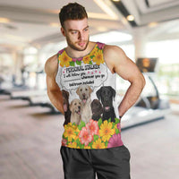 Labrador Retriever Personal Stalker Christmas Men Tank Top Funny Xmas Holiday Patterns - Wonder Print Shop