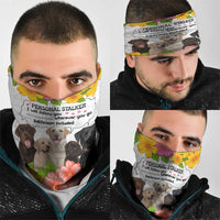 Labrador Retriever Personal Stalker Christmas Neck Gaiter Funny Xmas Holiday Patterns - Wonder Print Shop