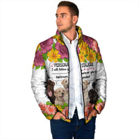 Labrador Retriever Personal Stalker Christmas Padded Jacket Funny Xmas Holiday Patterns - Wonder Print Shop