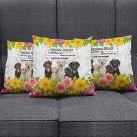 Labrador Retriever Personal Stalker Christmas Pillow Cover Funny Xmas Holiday Patterns - Wonder Print Shop