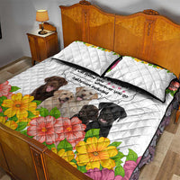 Labrador Retriever Personal Stalker Christmas Quilt Bed Set Funny Xmas Holiday Patterns - Wonder Print Shop