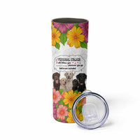 Labrador Retriever Personal Stalker Christmas Skinny Tumbler Funny Xmas Holiday Patterns - Wonder Print Shop