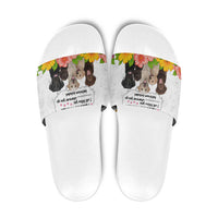 Labrador Retriever Personal Stalker Christmas Slide Sandals Funny Xmas Holiday Patterns - Wonder Print Shop