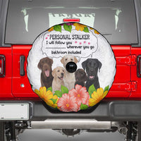 Labrador Retriever Personal Stalker Christmas Spare Tire Cover Funny Xmas Holiday Patterns - Wonder Print Shop