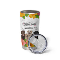 Labrador Retriever Personal Stalker Christmas Tumbler Cup Funny Xmas Holiday Patterns - Wonder Print Shop