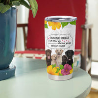 Labrador Retriever Personal Stalker Christmas Tumbler Cup Funny Xmas Holiday Patterns - Wonder Print Shop