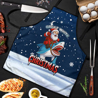 Great White Christmas Shark Christmas Apron Funny Xmas Holiday Patterns - Wonder Print Shop