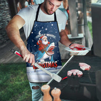 Great White Christmas Shark Christmas Apron Funny Xmas Holiday Patterns - Wonder Print Shop