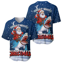 Great White Christmas Shark Christmas Baseball Jersey Funny Xmas Holiday Patterns - Wonder Print Shop