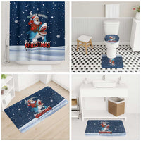 Great White Christmas Shark Christmas Bathroom Set Funny Xmas Holiday Patterns - Wonder Print Shop