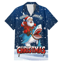 Great White Christmas Shark Christmas Family Matching Mermaid Dress and Hawaiian Shirt Funny Xmas Holiday Patterns - Wonder Print Shop