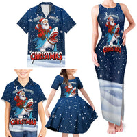 Great White Christmas Shark Christmas Family Matching Tank Maxi Dress and Hawaiian Shirt Funny Xmas Holiday Patterns - Wonder Print Shop