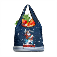 Great White Christmas Shark Christmas Grocery Bag Funny Xmas Holiday Patterns - Wonder Print Shop