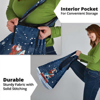 Great White Christmas Shark Christmas Grocery Bag Funny Xmas Holiday Patterns - Wonder Print Shop