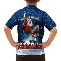 Great White Christmas Shark Christmas Kid Hawaiian Shirt Funny Xmas Holiday Patterns - Wonder Print Shop