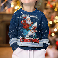 Great White Christmas Shark Christmas Kid Ugly Christmas Sweater Funny Xmas Holiday Patterns - Wonder Print Shop