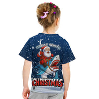 Great White Christmas Shark Christmas Kid T Shirt Funny Xmas Holiday Patterns - Wonder Print Shop