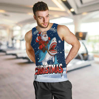 Great White Christmas Shark Christmas Men Tank Top Funny Xmas Holiday Patterns - Wonder Print Shop