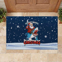 Great White Christmas Shark Christmas Rubber Doormat Funny Xmas Holiday Patterns - Wonder Print Shop
