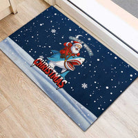 Great White Christmas Shark Christmas Rubber Doormat Funny Xmas Holiday Patterns - Wonder Print Shop