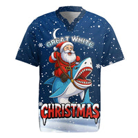 Great White Christmas Shark Christmas Rugby Jersey Funny Xmas Holiday Patterns - Wonder Print Shop