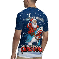 Great White Christmas Shark Christmas Rugby Jersey Funny Xmas Holiday Patterns - Wonder Print Shop