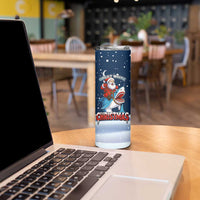 Great White Christmas Shark Christmas Skinny Tumbler Funny Xmas Holiday Patterns - Wonder Print Shop