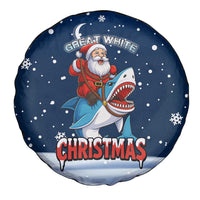 Great White Christmas Shark Christmas Spare Tire Cover Funny Xmas Holiday Patterns - Wonder Print Shop