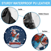 Great White Christmas Shark Christmas Spare Tire Cover Funny Xmas Holiday Patterns - Wonder Print Shop
