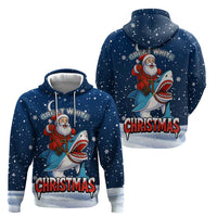 Great White Christmas Shark Christmas Zip Hoodie Funny Xmas Holiday Patterns - Wonder Print Shop
