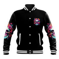 I'm Not A B I'm Just Honest Skull Roses Colorful Baseball Jacket - Wonder Print Shop