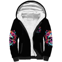I'm Not A B I'm Just Honest Skull Roses Colorful Sherpa Hoodie - Wonder Print Shop