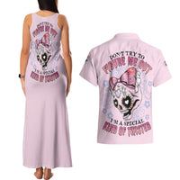 Don't Try To Figure Me Out Couples Matching Tank Maxi Dress and Hawaiian Shirt - Wonder Print Shop