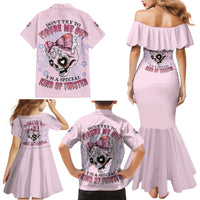 Don't Try To Figure Me Out Family Matching Mermaid Dress and Hawaiian Shirt - Wonder Print Shop