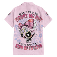 Don't Try To Figure Me Out Family Matching Off Shoulder Short Dress and Hawaiian Shirt - Wonder Print Shop