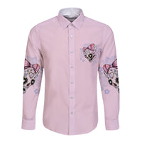 Don't Try To Figure Me Out Long Sleeve Button Shirt - Wonder Print Shop