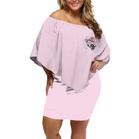 Don't Try To Figure Me Out Off Shoulder Short Dress - Wonder Print Shop