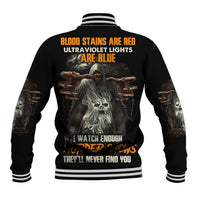 They'll Never Find You Baseball Jacket - Wonder Print Shop