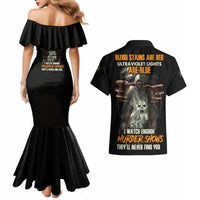 They'll Never Find You Couples Matching Mermaid Dress and Hawaiian Shirt - Wonder Print Shop