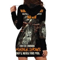 They'll Never Find You Hoodie Dress - Wonder Print Shop