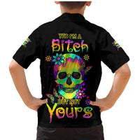 Yes I'm A B But Not Yours Family Matching Mermaid Dress and Hawaiian Shirt - Wonder Print Shop