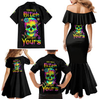 Yes I'm A B But Not Yours Family Matching Mermaid Dress and Hawaiian Shirt - Wonder Print Shop