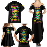Yes I'm A B But Not Yours Family Matching Summer Maxi Dress and Hawaiian Shirt - Wonder Print Shop