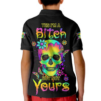 Yes I'm A B But Not Yours Kid Polo Shirt - Wonder Print Shop
