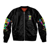 Yes I'm A B But Not Yours Sleeve Zip Bomber Jacket - Wonder Print Shop