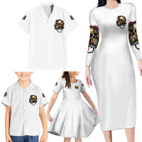 Underestimate Me That'll Be Fun Family Matching Long Sleeve Bodycon Dress and Hawaiian Shirt - Wonder Print Shop